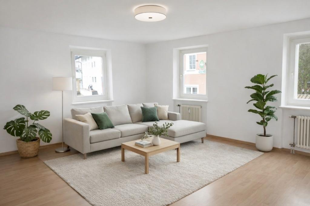 Buchbach: geräumige zentral gelegene 3-Zimmer-Wohnung, 1. OG, ohne Balkon, ohne EBK, ohne Stellplatz - Foto 3