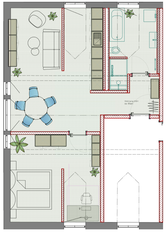 Großzügige 2-Zimmer-Wohnung in Karlskron – modernisiert & komfortabel - Photo 1