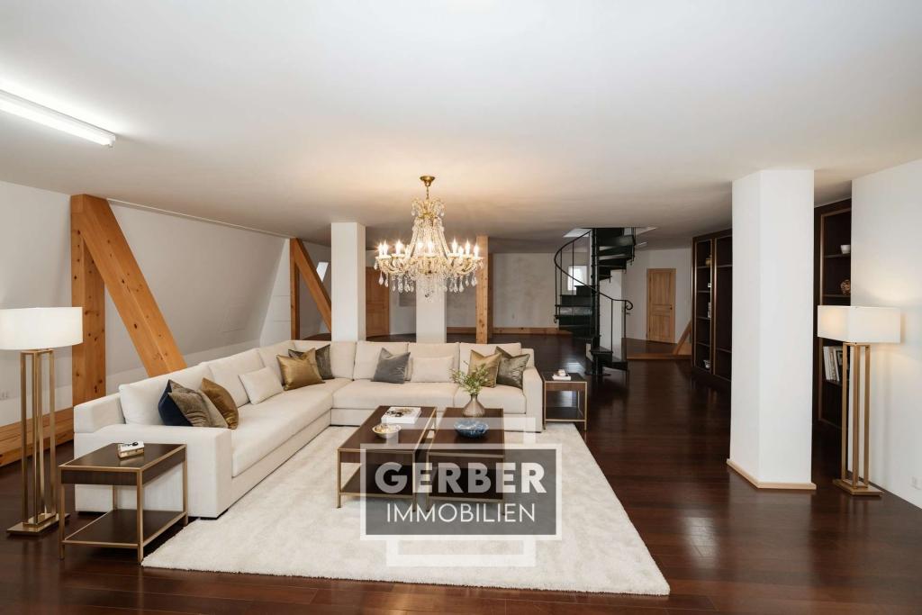 Dachgeschoss, Einrichtungsmodell - (KI generiert)