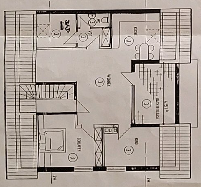 Attraktive 3-Zi.+Wintergarten-DG-Wohnung in Bruchsal - Photo 1
