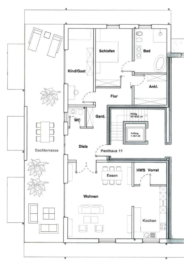Grundriss WE 11