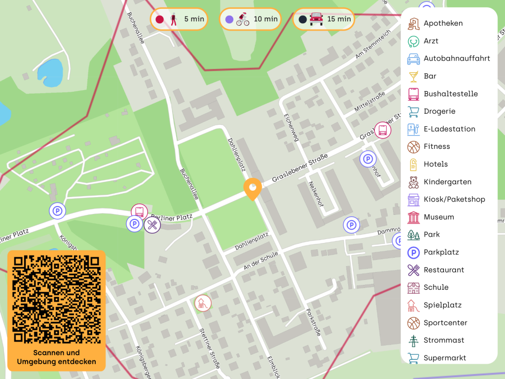 charmante Erdgeschosswohnung 3-Zimmer Balkon, Einbauküche - Photo 1