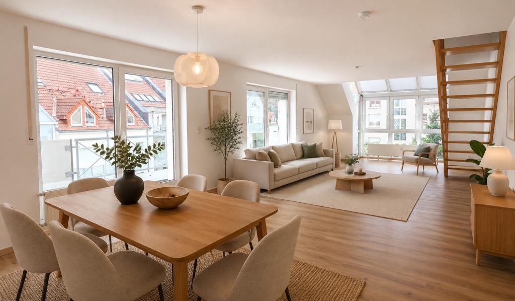 Wohnen mit Flair: Helle Maisonettewohnung mit Balkon und Stellplatz - Photo 2