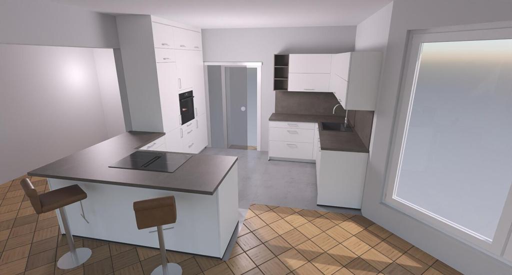 Visualisierung Küche Ansicht I