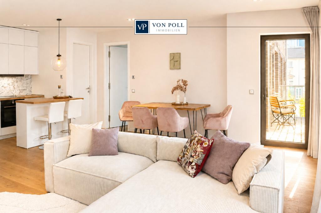 Exklusiv möblierte 2-Zimmer-Wohnung mit Balkon und Lift - Foto 1