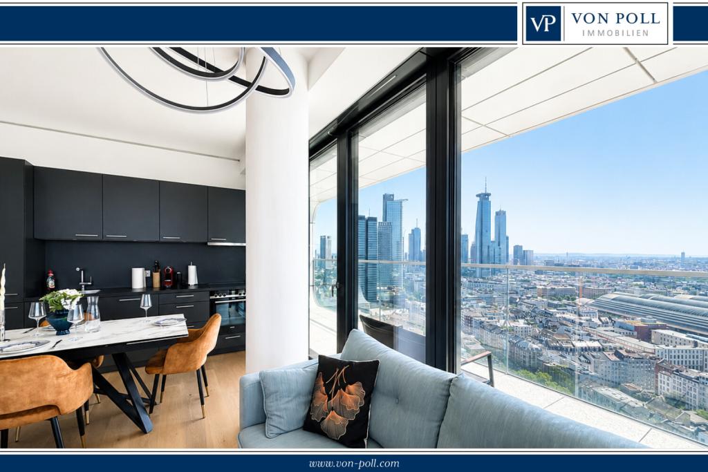 Grand Tower - Möblierte Vier-Zimmer-Wohnung mit Skylineblick - Foto 1