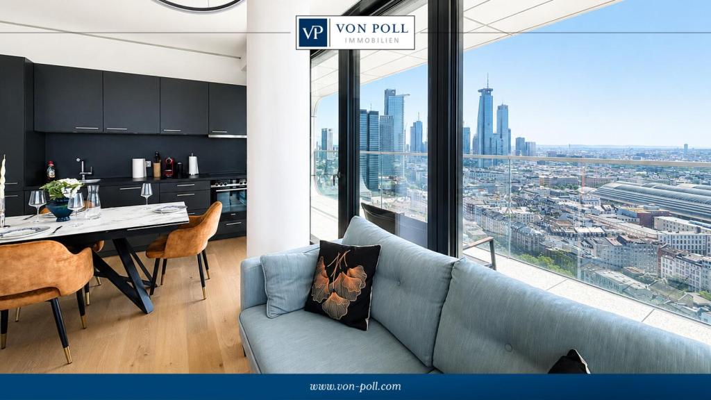 Grand Tower - Möblierte Vier-Zimmer-Wohnung mit Skylineblick - Photo 3