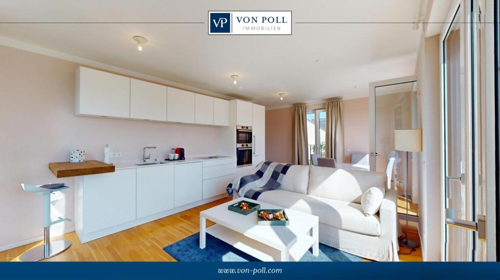 Exklusives möbliertes Penthouse mit Skylineblick von der Dachterrasse und Tiefgaragenstellplatz - Photo 3
