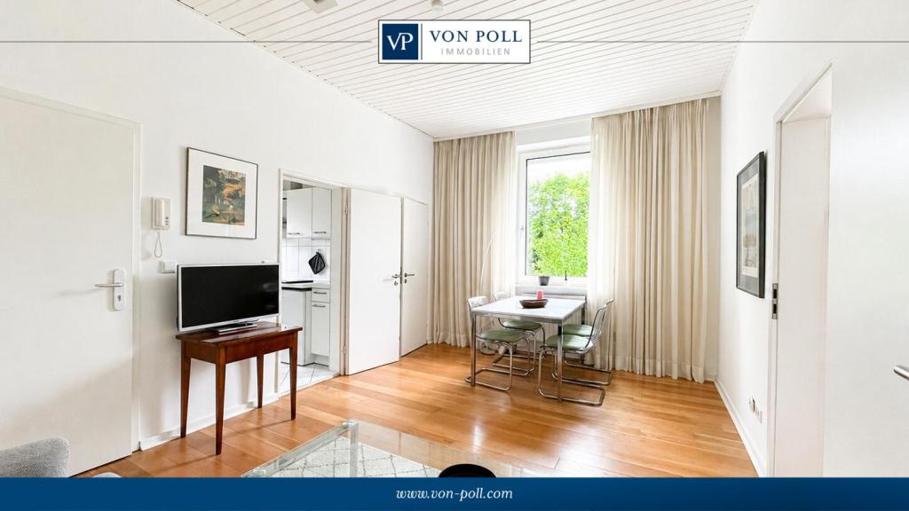 Attraktive Zwei-Zimmer-Wohnung mit Terrasse und Garten zur Mitnutzung - Foto 2