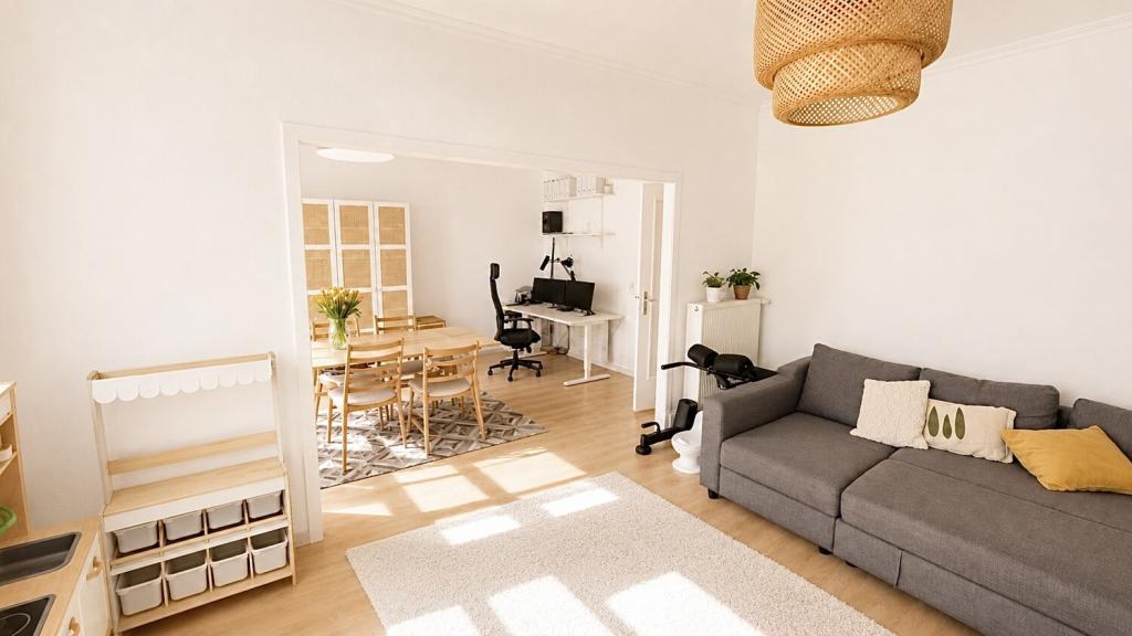Geräumige Altbauwohnung mit Balkon in zentraler Innenstadtlage - Foto 2