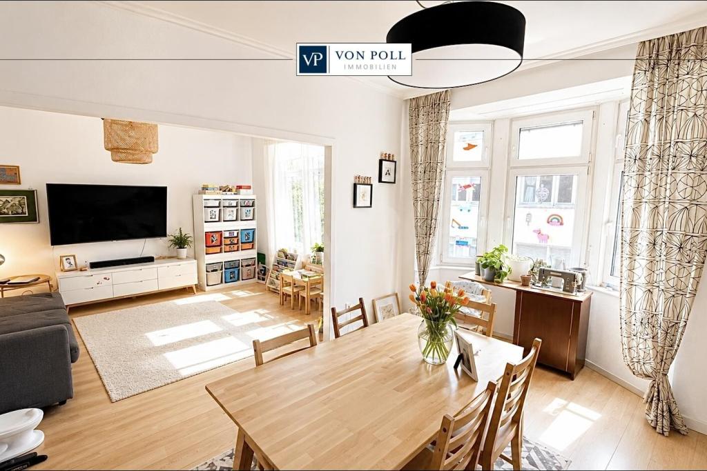 Geräumige Altbauwohnung mit Balkon in zentraler Innenstadtlage - Foto 3