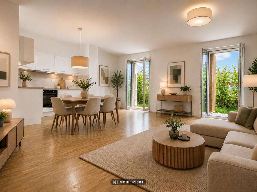Gut geschnittene Zwei-Zimmer-Erdgeschosswohnung mit eigenem Garten und Stellplatz - Photo 1