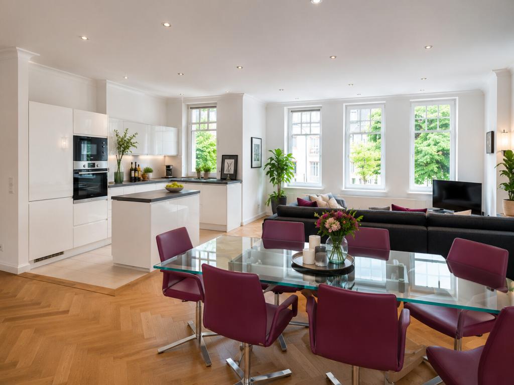 Elegante Vier-Zimmer-Altbauwohnung mit Stuckelementen und Parkett - Foto 2