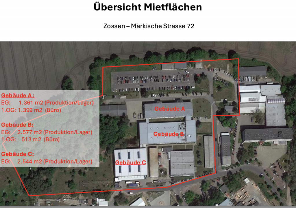 Mietflächenübersicht
