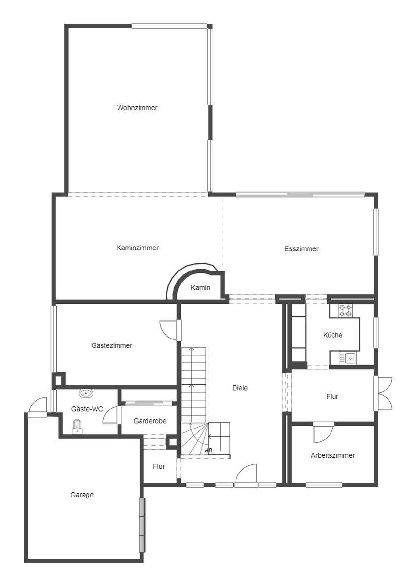 Grundriss Skizze EG