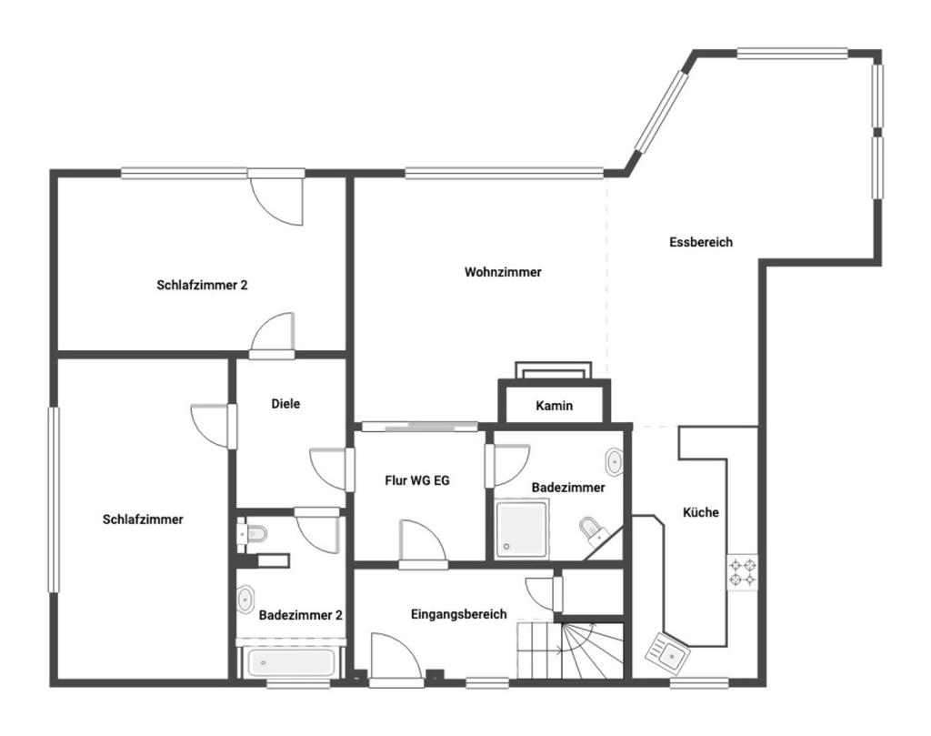 Grundriss Skizze EG