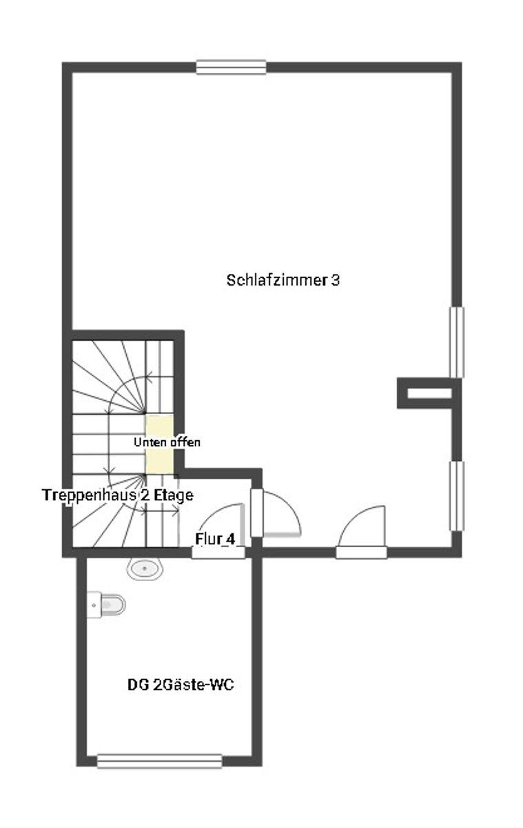 Grundriss Skizze 2. OG