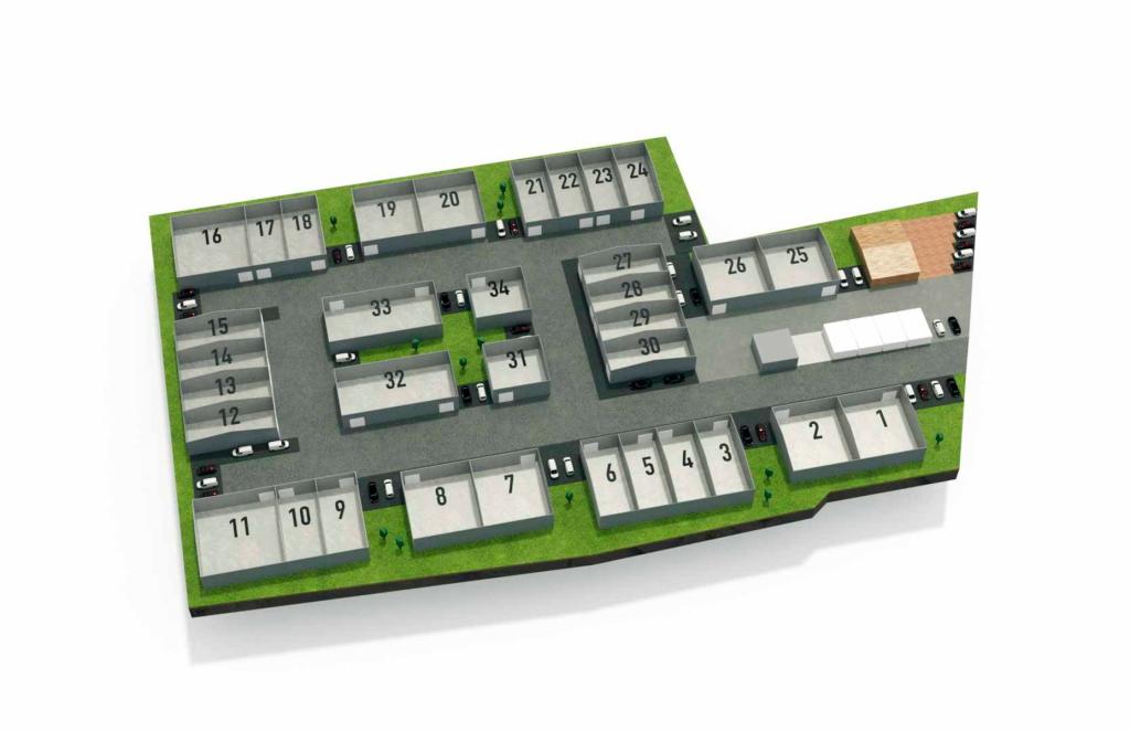 Lageplan & Aufteilung der Hallen