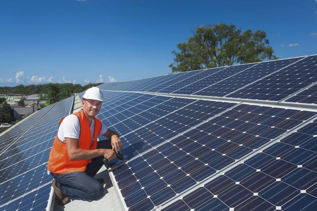 PV-Anlagen auf Hallendächern