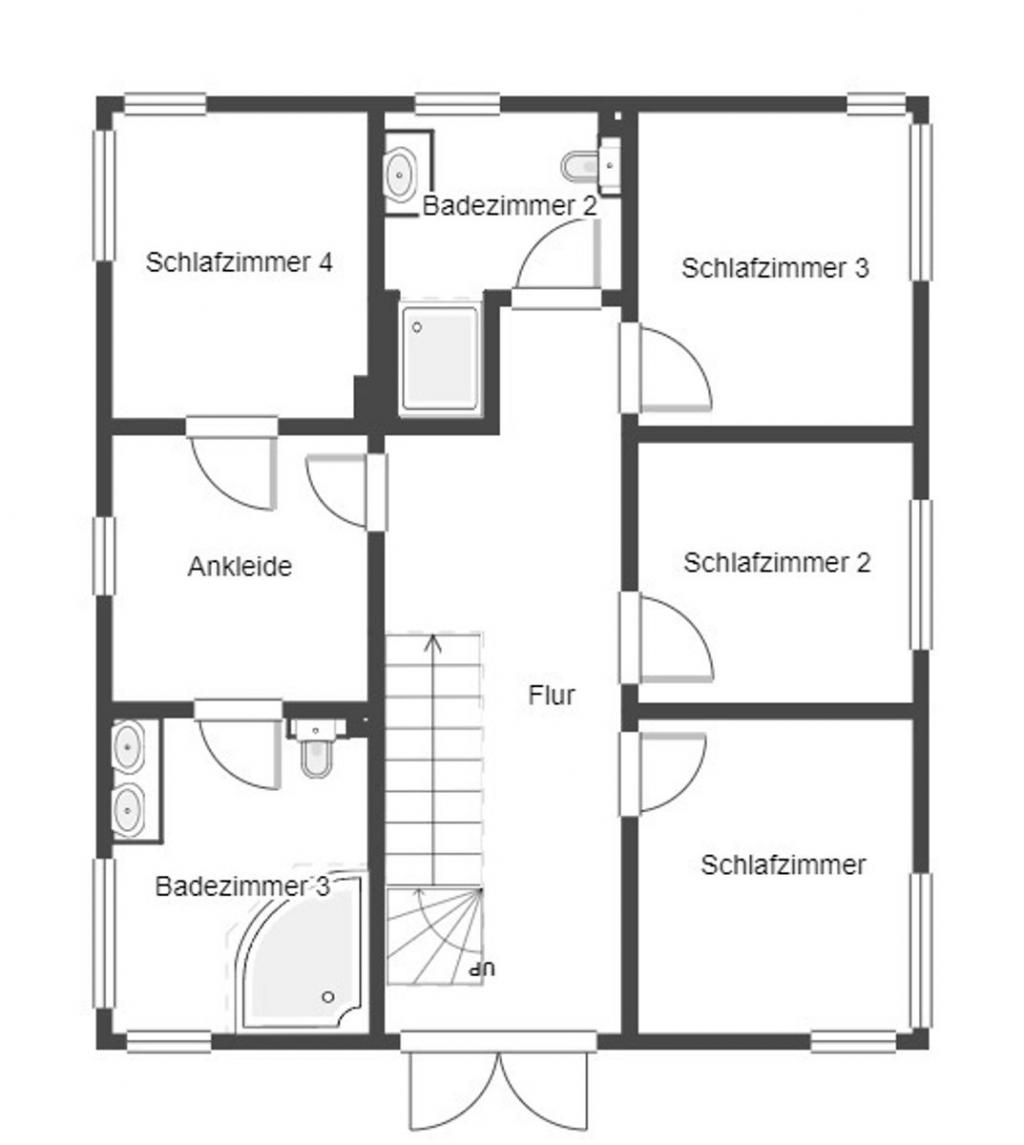 Grundriss Skizze OG