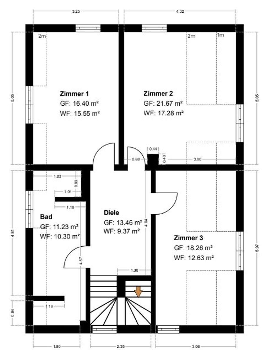 Grundriss Skizze DG
