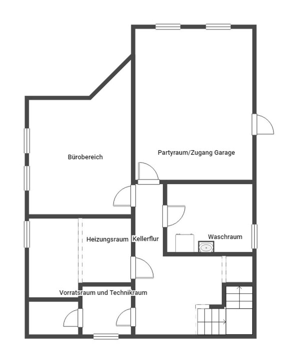 Grundriss Skizze 1.UG