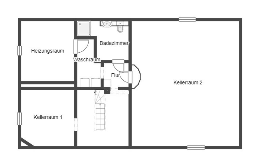 Grundriss Skizze UG