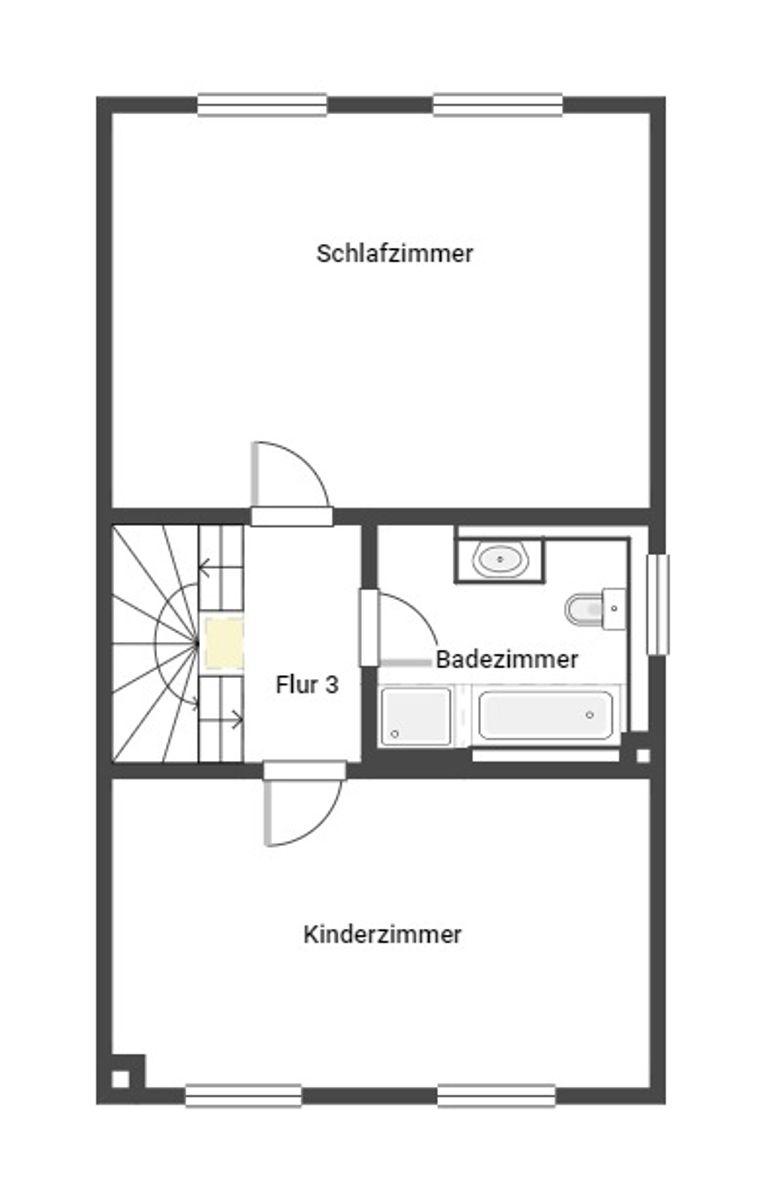 Grundriss Skizze 1.OG