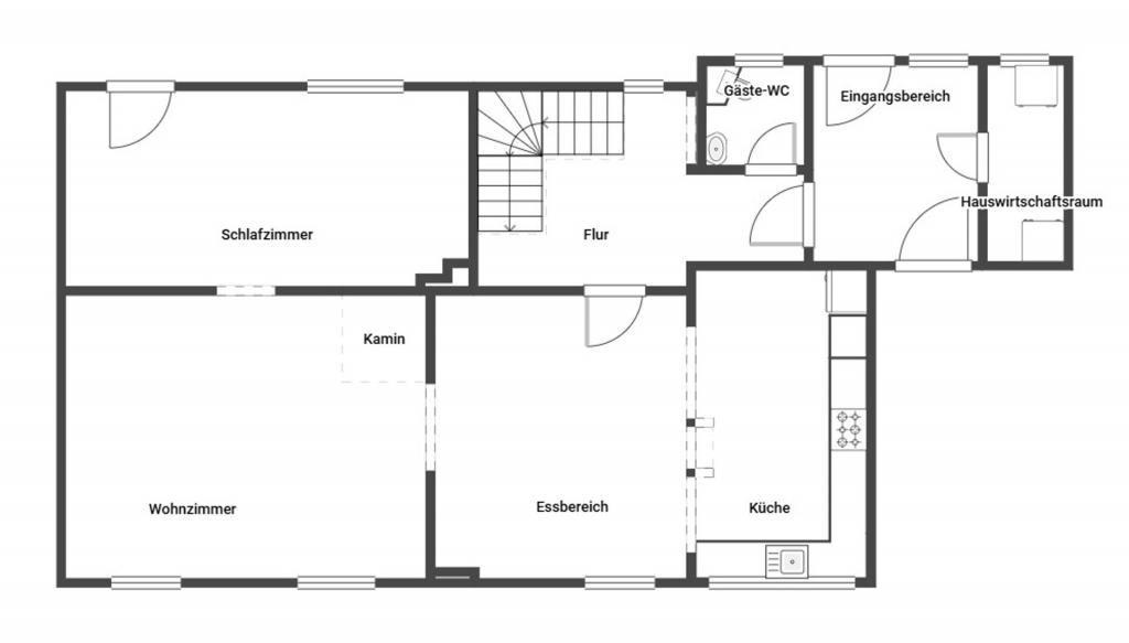 Grundriss Skizze 1.OG