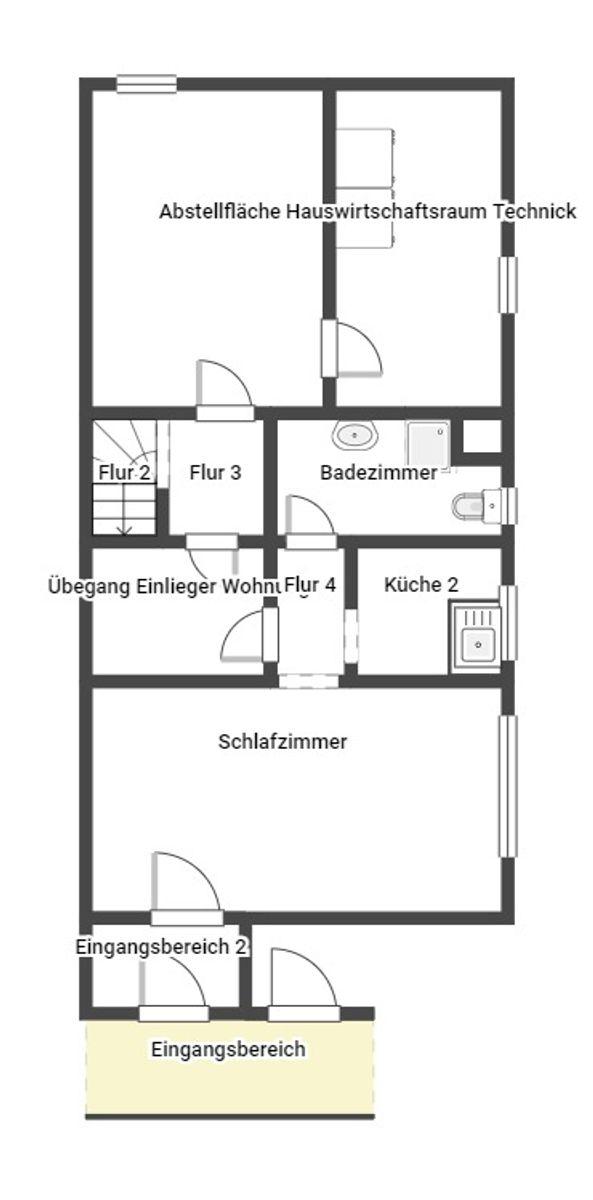 Grundriss Skizze 1.UG