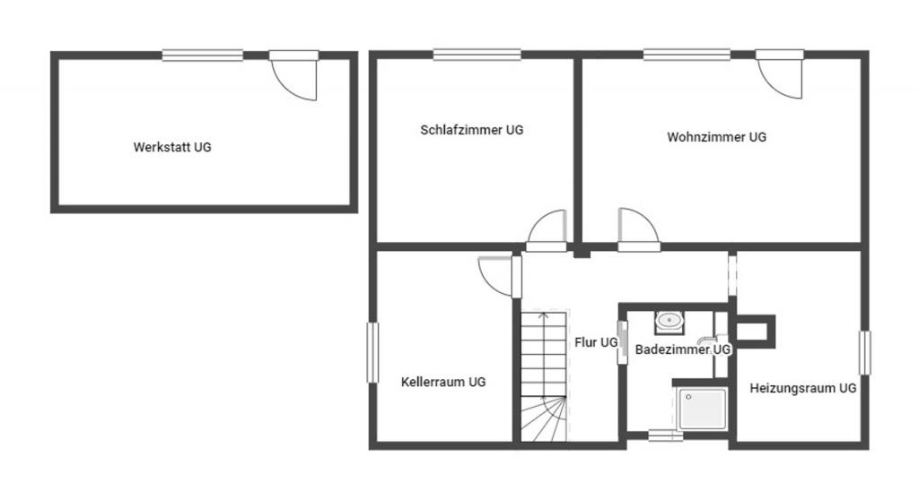 Grundriss Skizze UG
