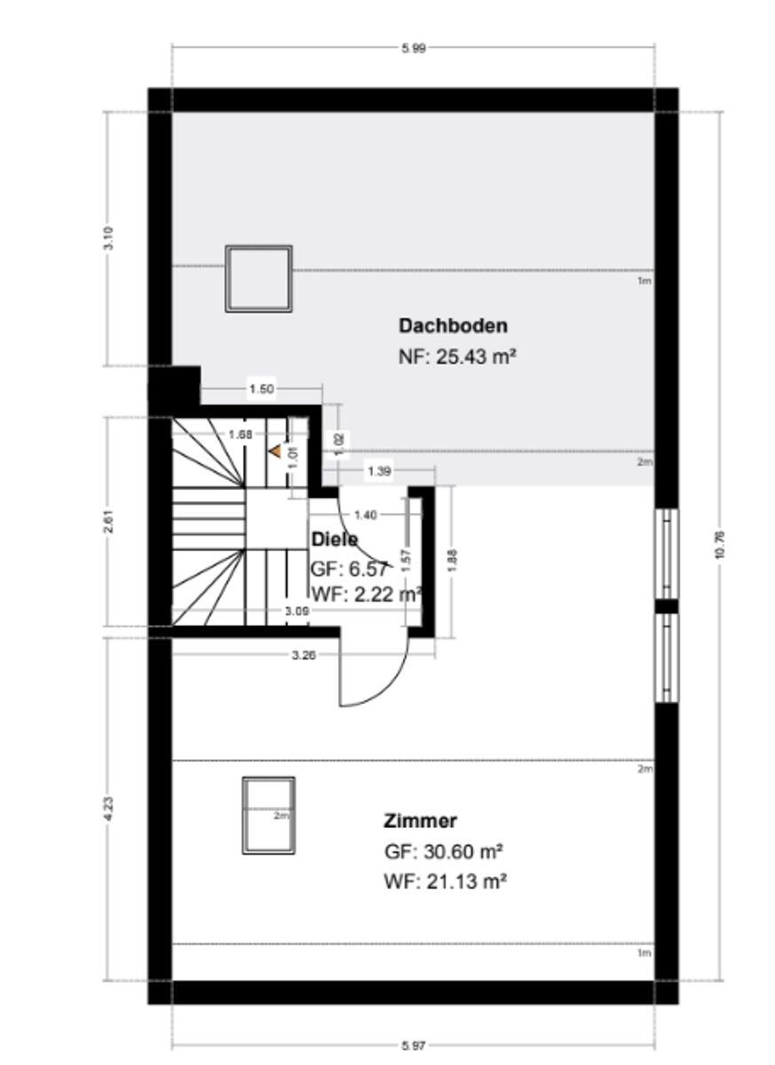 Grundriss Skizze 2.OG