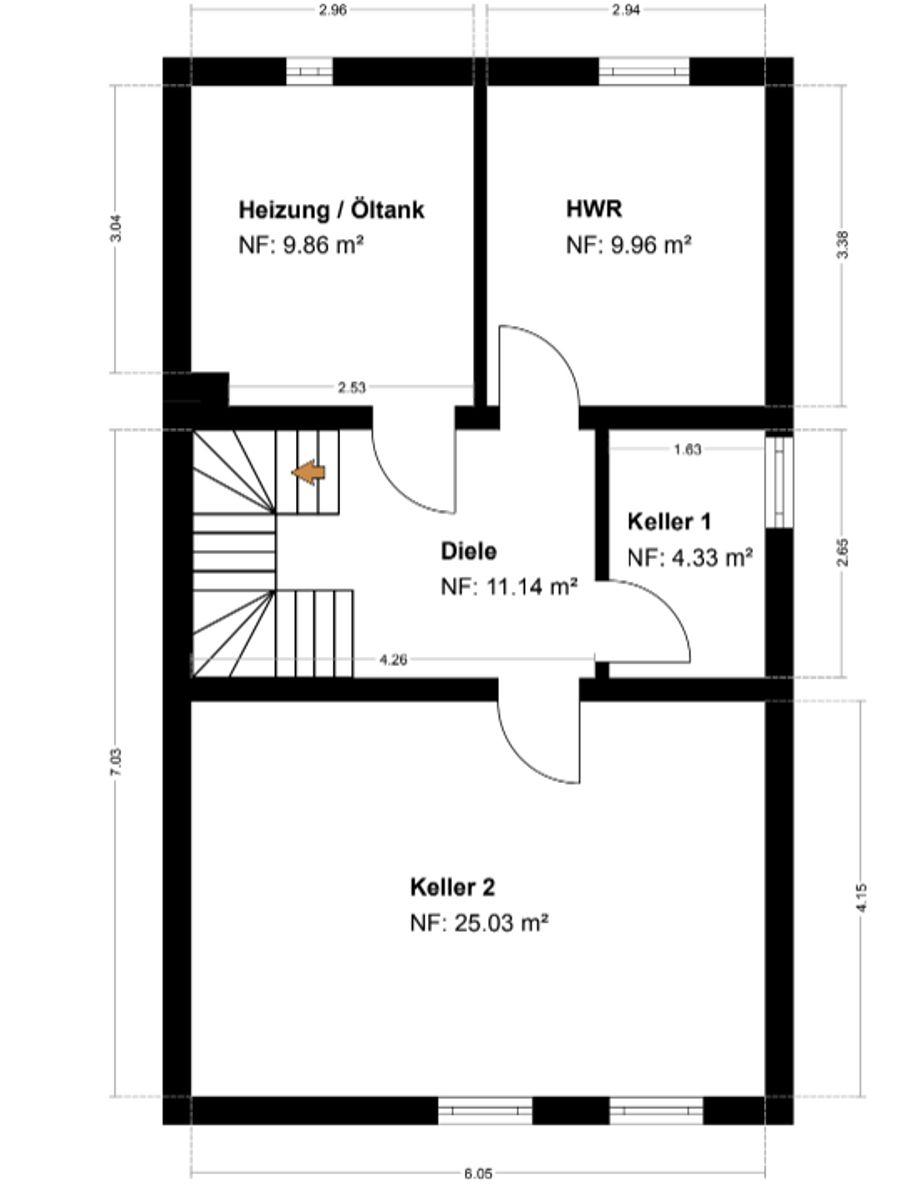 Grundriss Skizze UG