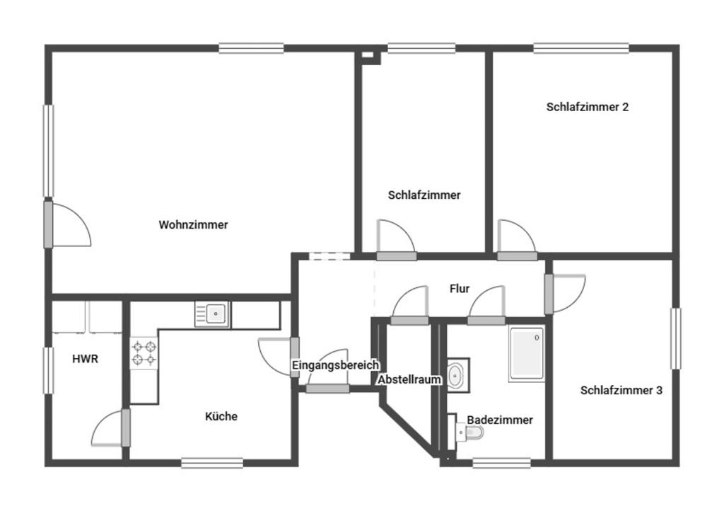 Skizze Grundriss EG