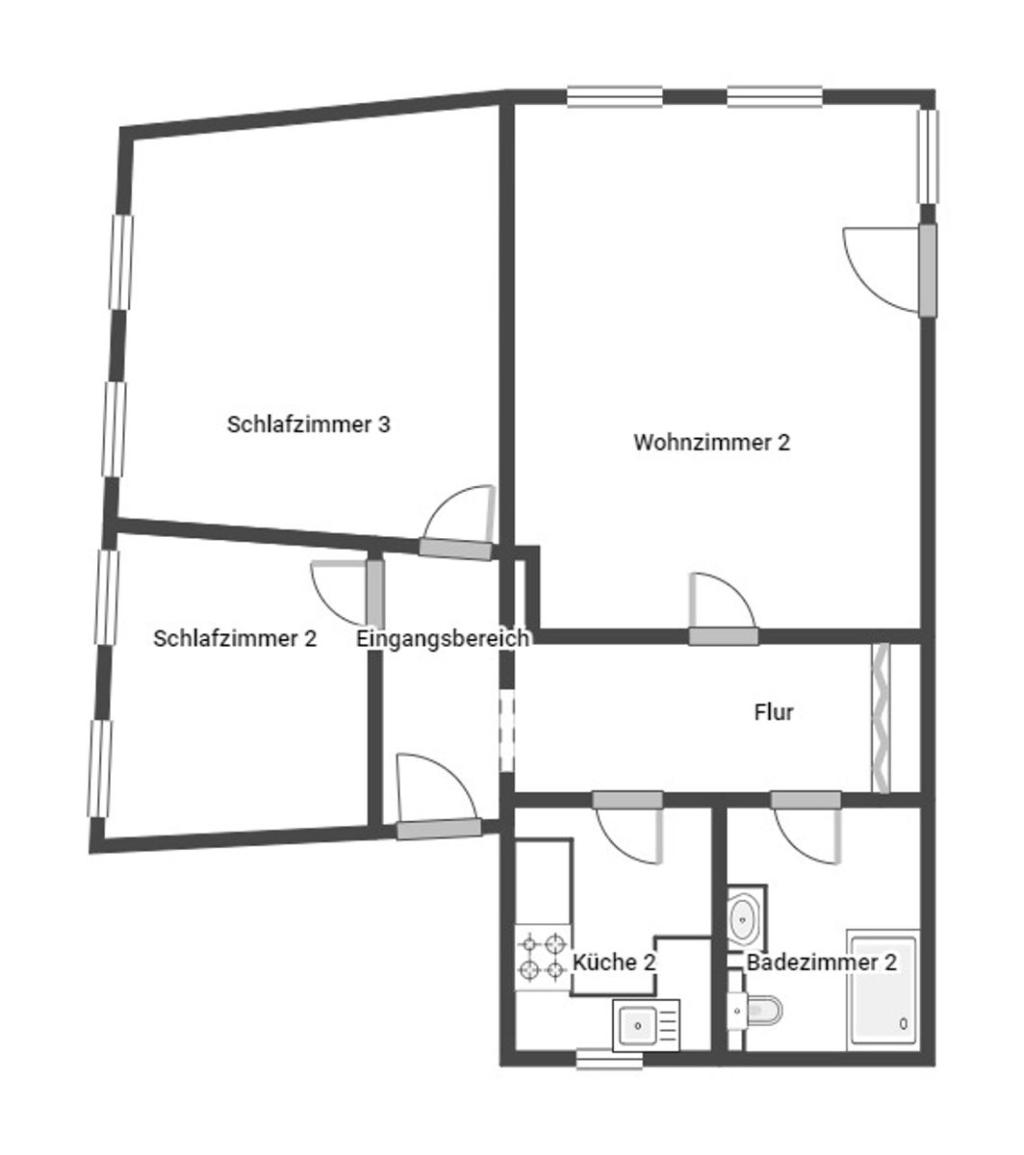 Grundriss Skizze 1.OG