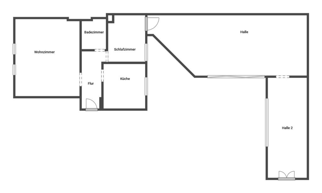 Grundriss Skizze Whg. 1