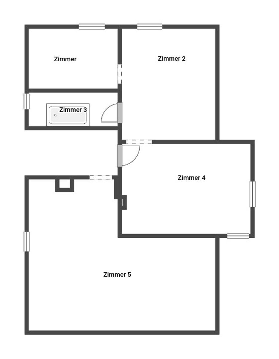 Grundriss Skizze Whg. 4