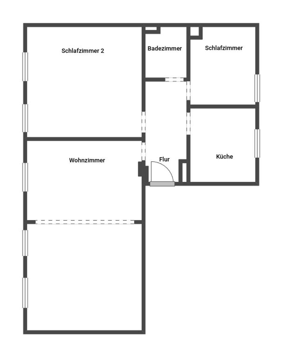 Grundriss Skizze Whg. 3