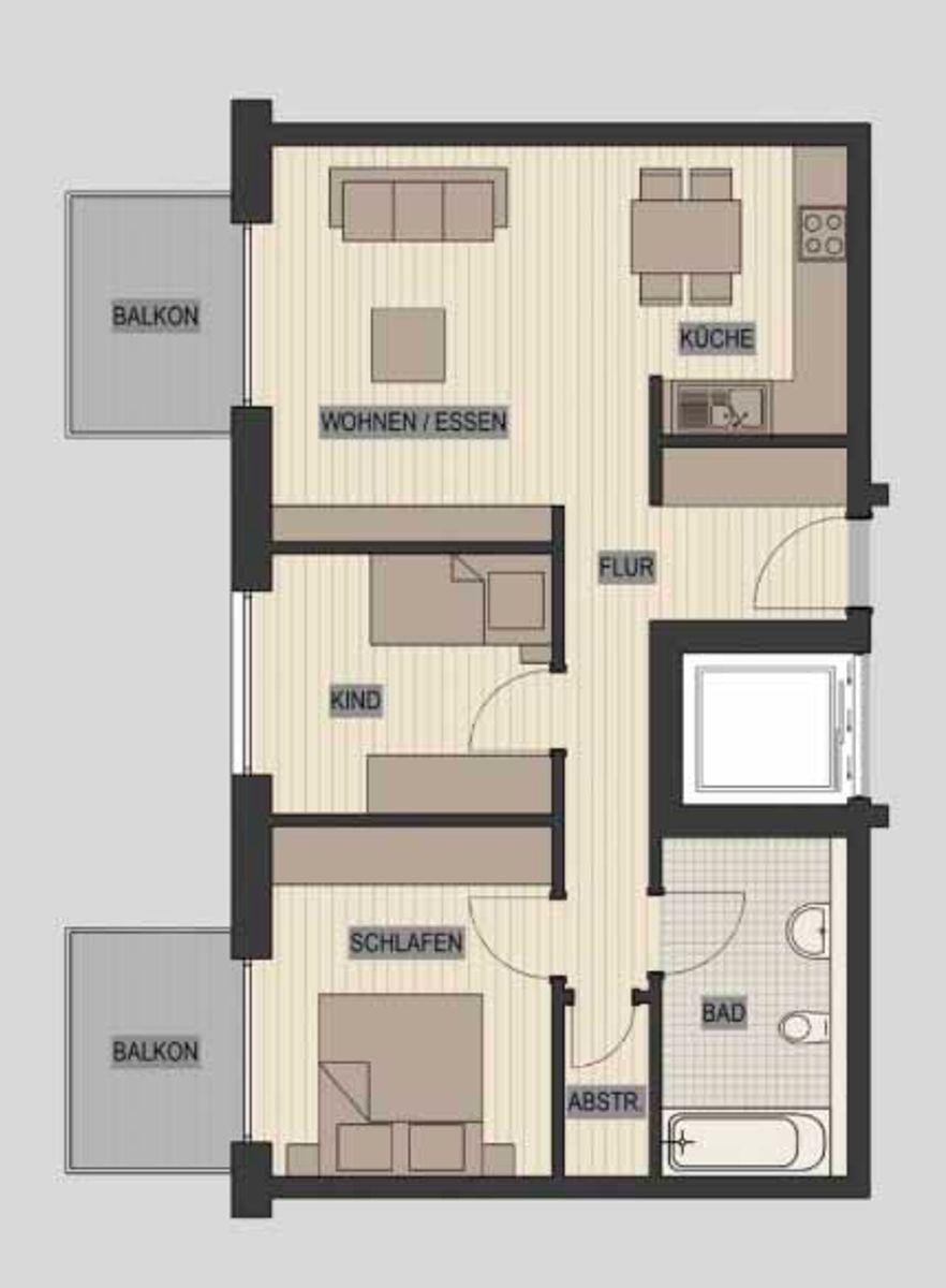 Grundriss Wohnung 10