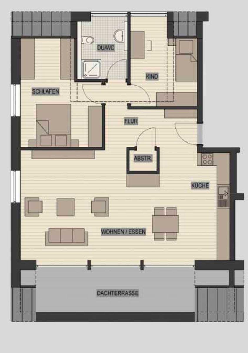 Grundriss DG Wohnung 12