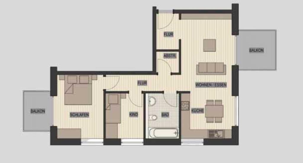 Grundriss Skizze Wohnung 11
