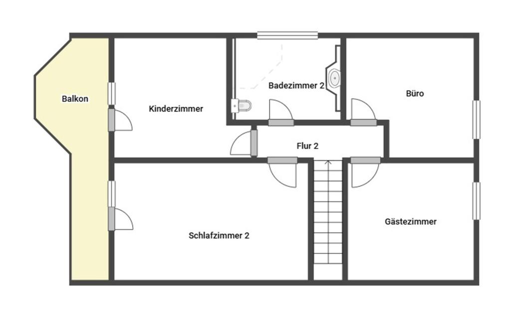 Grundriss Skizze Dachgeschoss