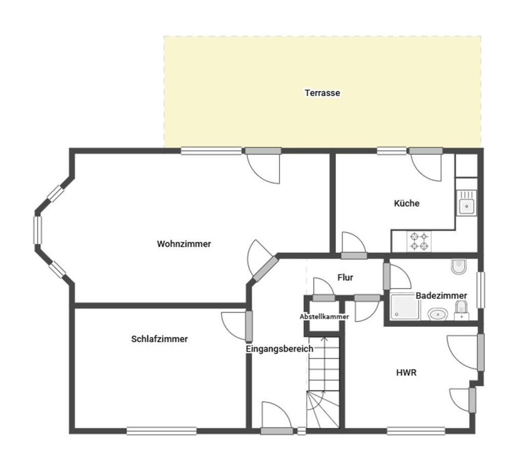 Grundriss Skizze Erdgeschoss