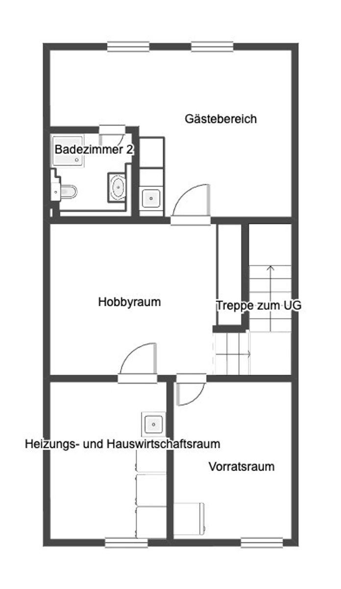 Grundriss Skizze UG