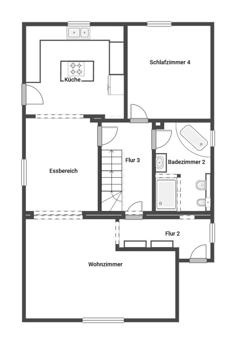 Grundriss Skizze EG
