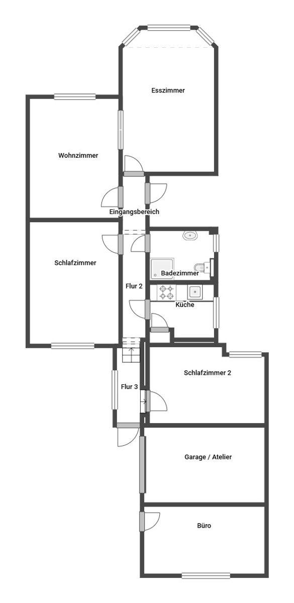 Grundriss Skizze