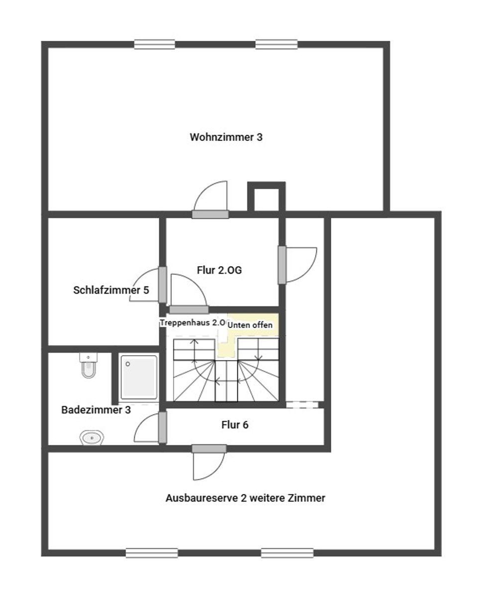 Grundriss Skizze 2.OG