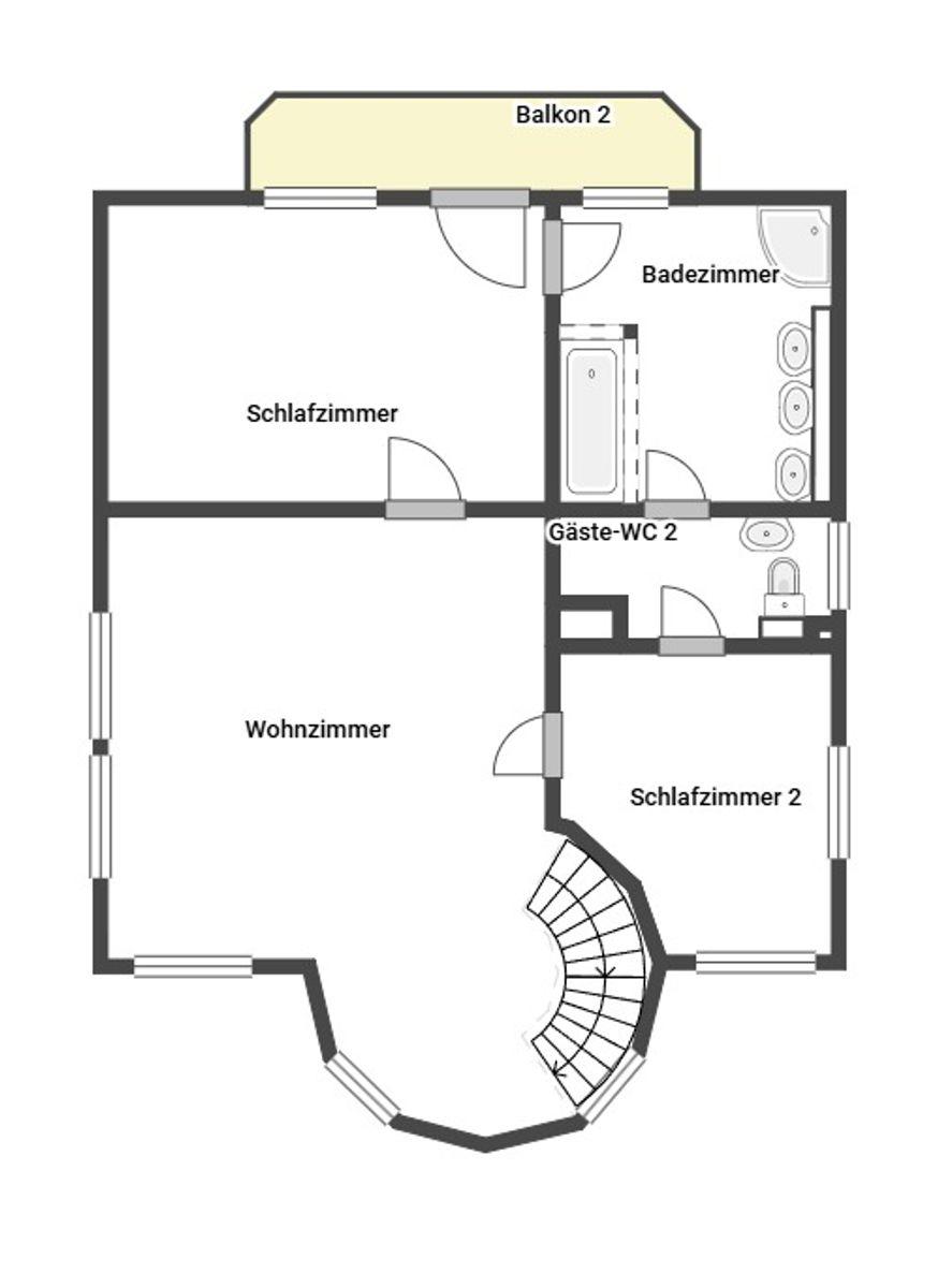 Grundriss Skizze 1.OG
