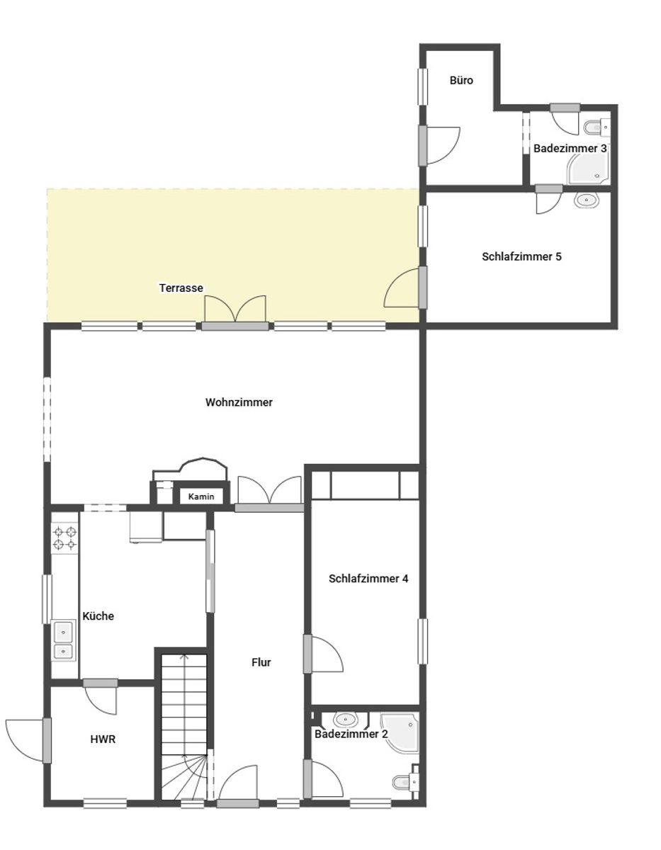Grundriss Skizze EG