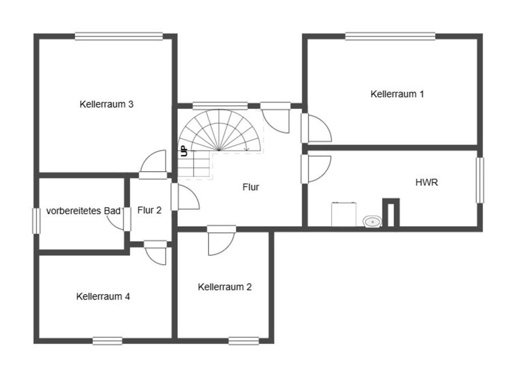 Grundriss Skizze UG